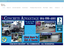 Tablet Screenshot of concreteadvantage.net